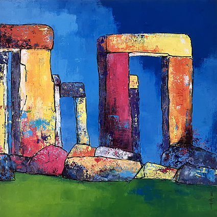 Nat Butterworth - Acrylique 80x80