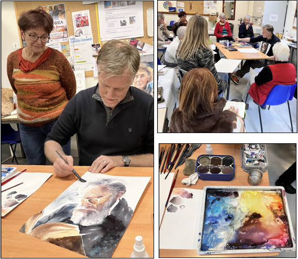 Cliquez ici pour agrandir l'image Aquarelle avec Patrice Jorioz